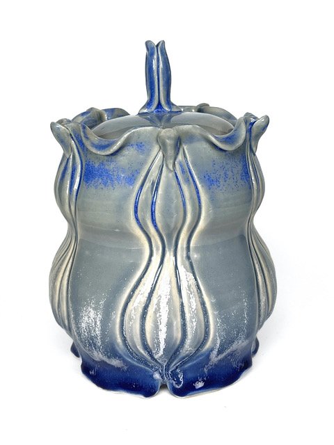 Clay Art Center - Ivy Mattson Bluebell Lidded Jar